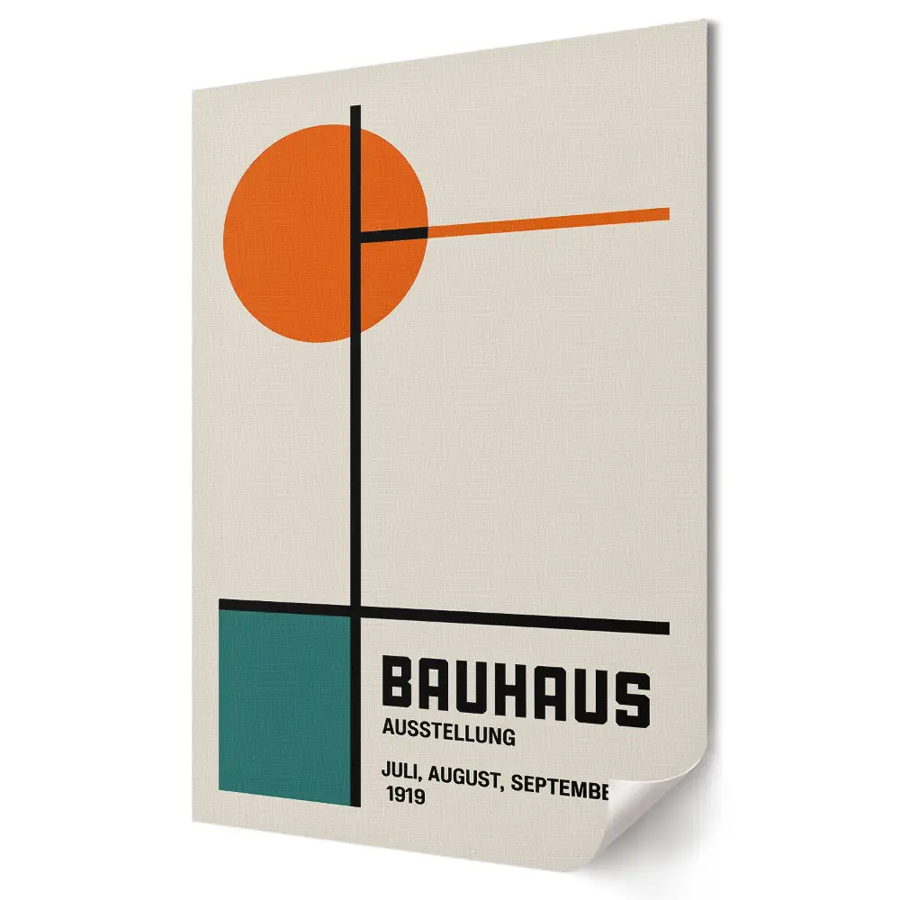 Bauhaus Művészeti és Design Kiállítás 1919 fali poszter