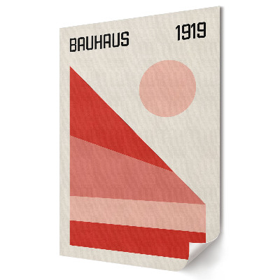 Plakát nyomtatás Bauhaus 1919: Minimalista geometria és színvilág