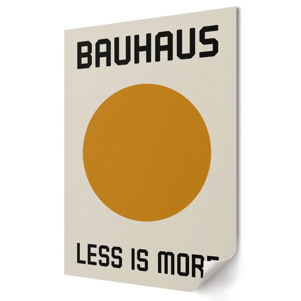 Bauhaus minimalista poszter