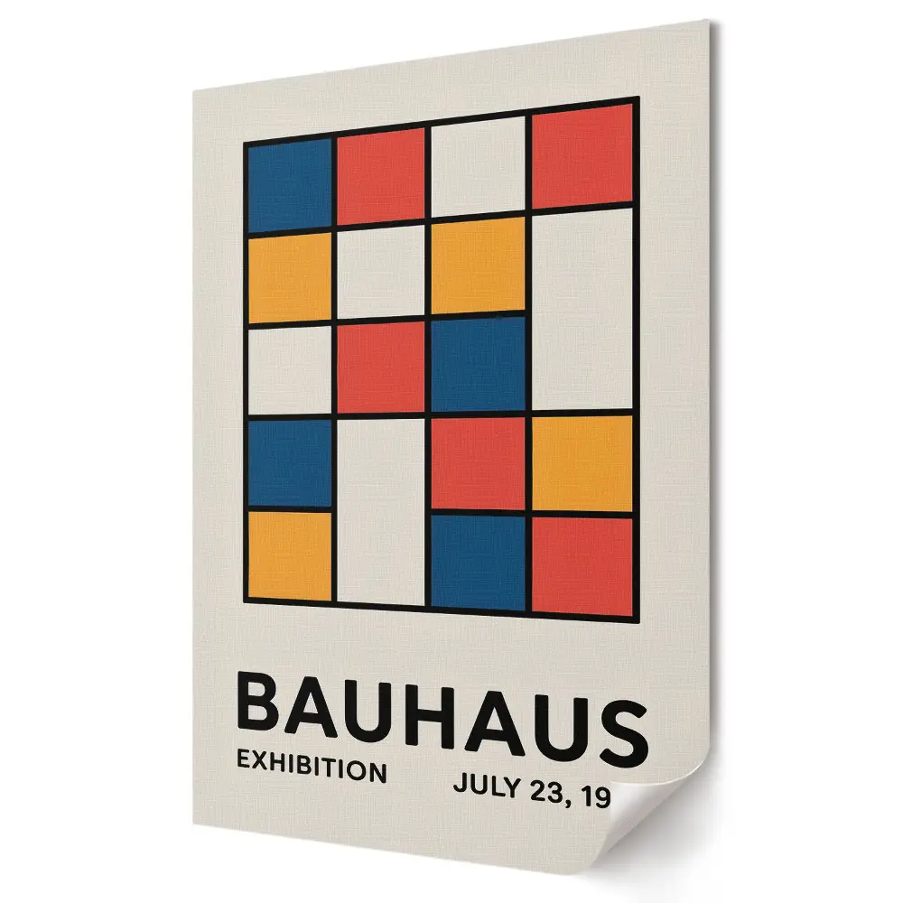 Bauhaus fali poszter Színek és formák a művészetben