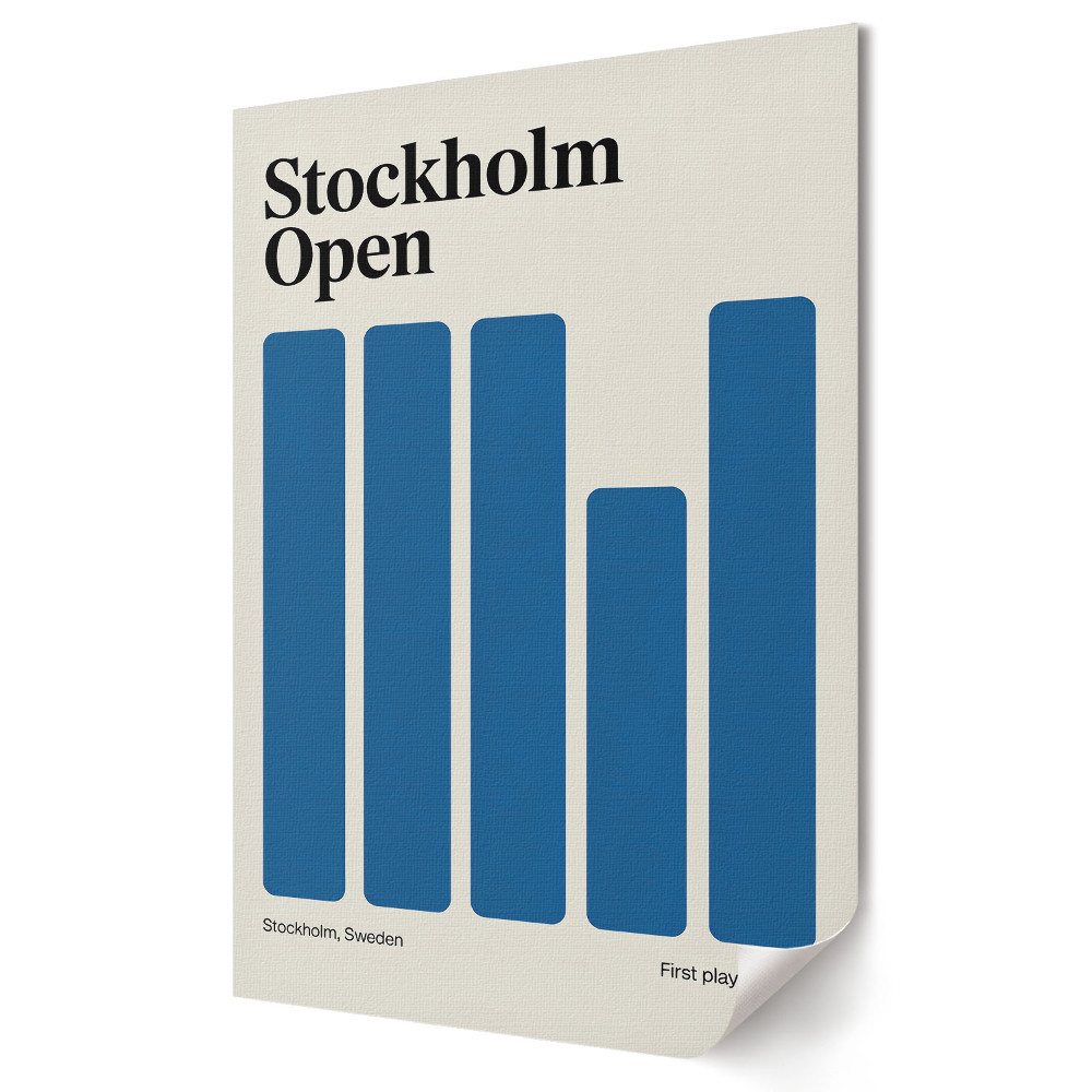 Fali poszter Stílusos Stockholm Open grafika