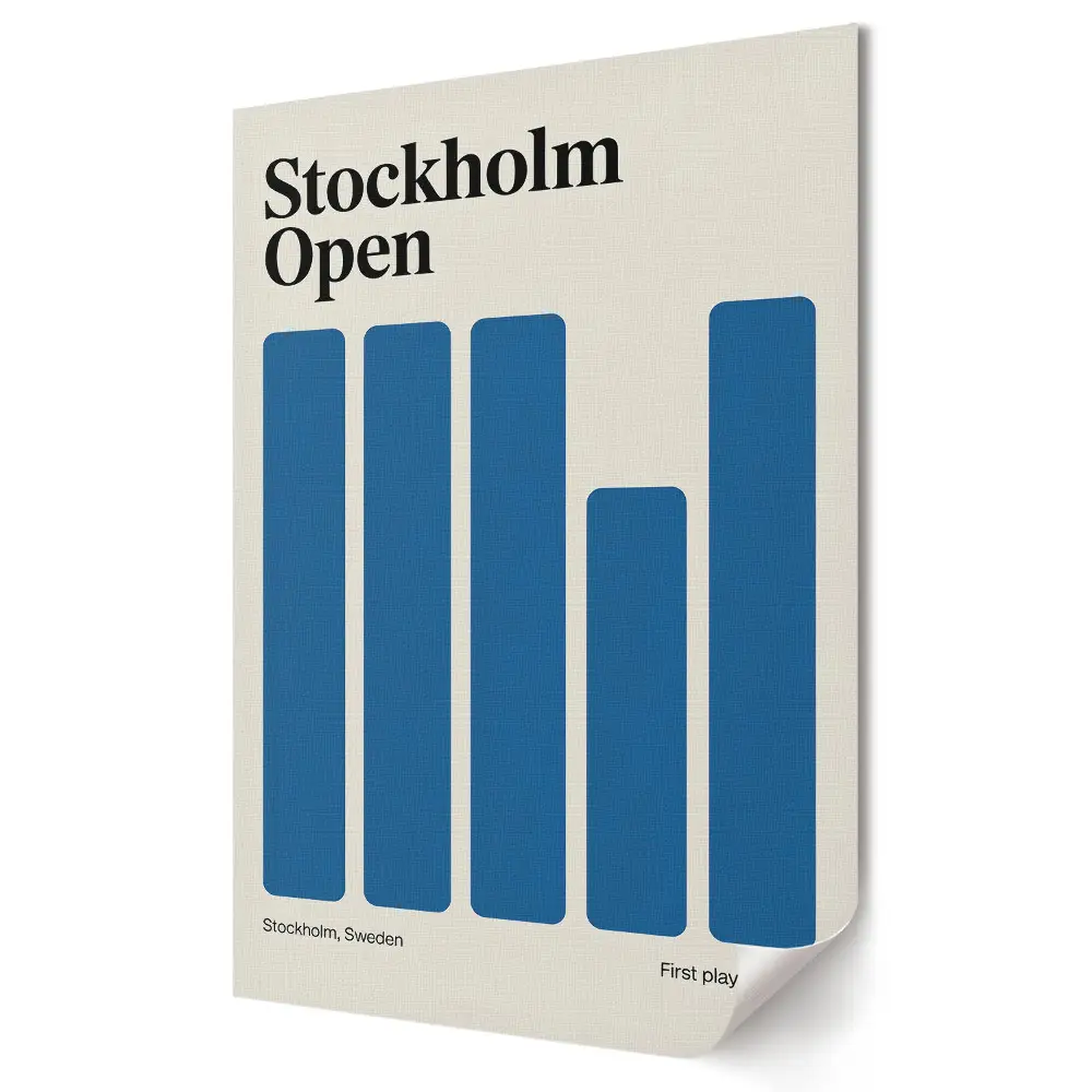 Stílusos Stockholm Open grafikai faliposzter