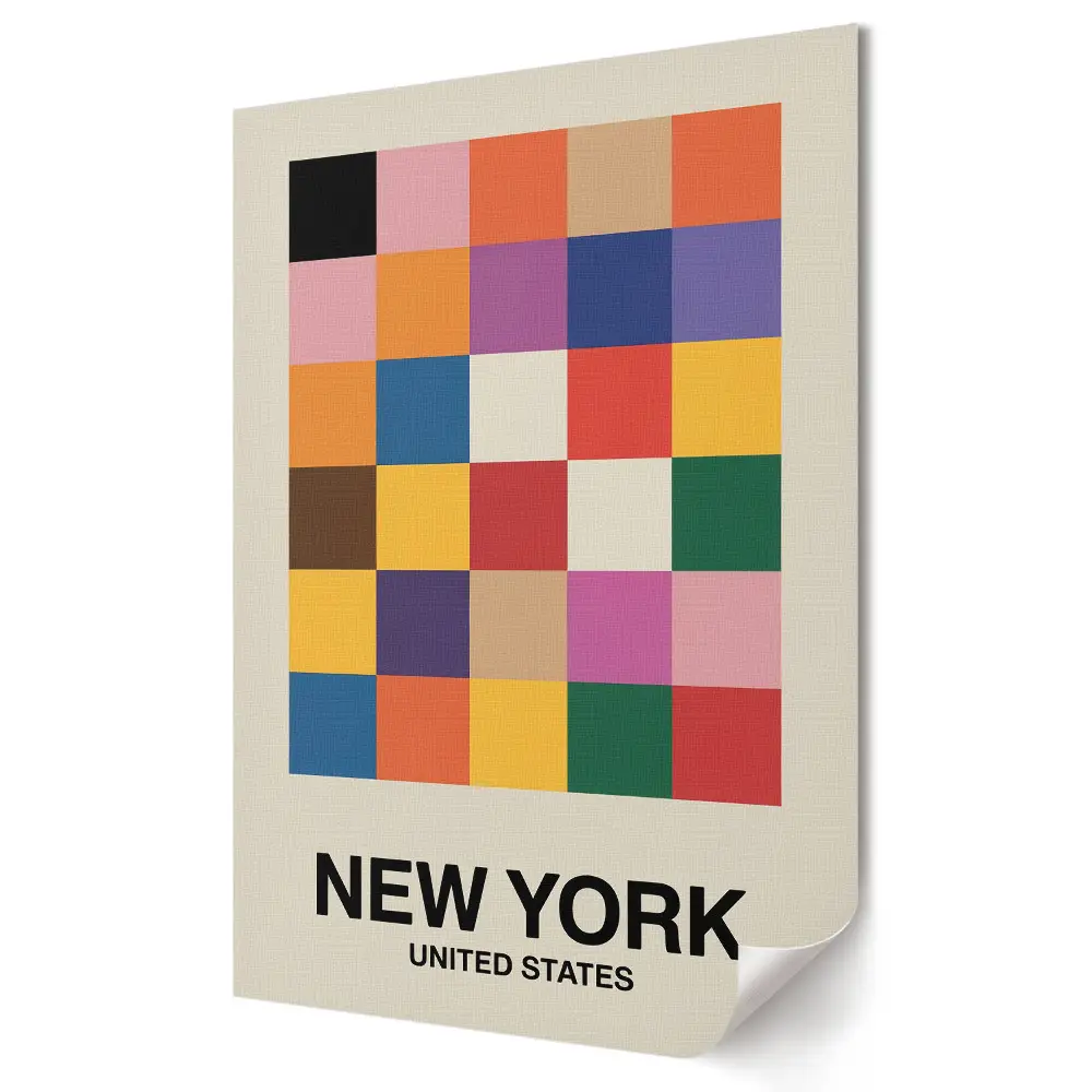 New York színes mozaikja fali poszter