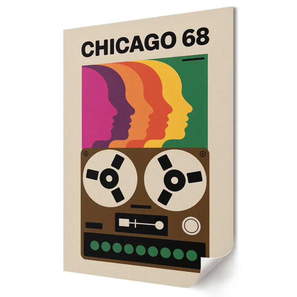 Chicago zenei története 1968 faliposzter