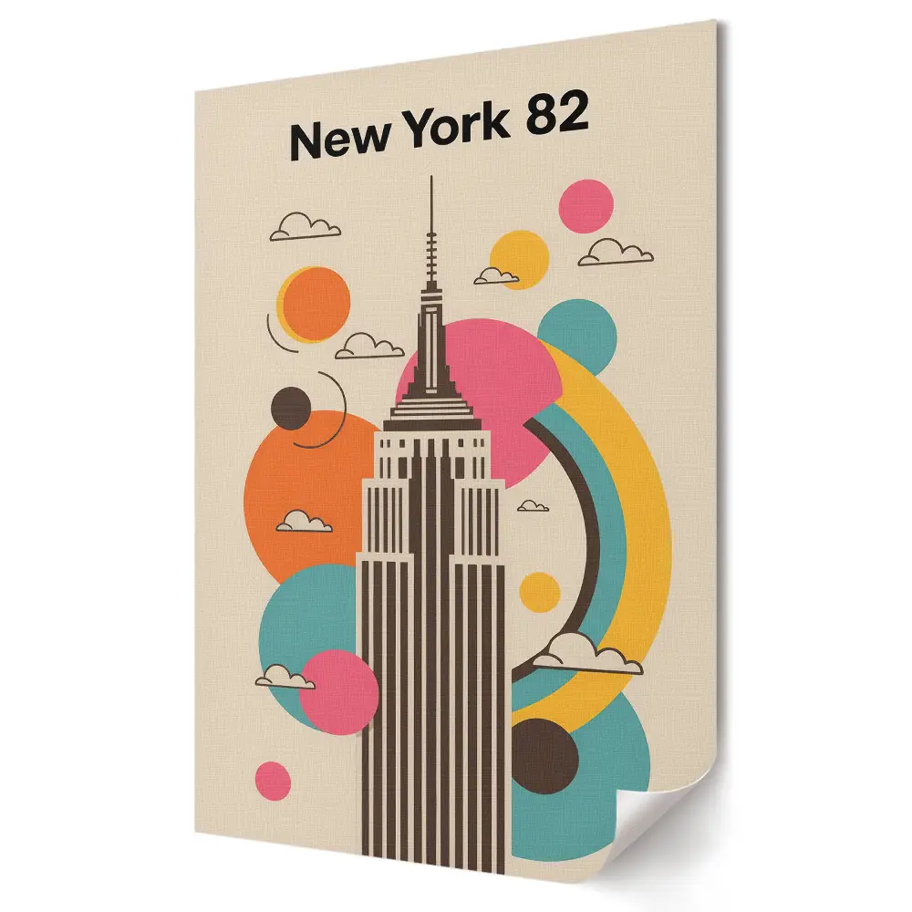 Modern Empire State Building grafikai poszter