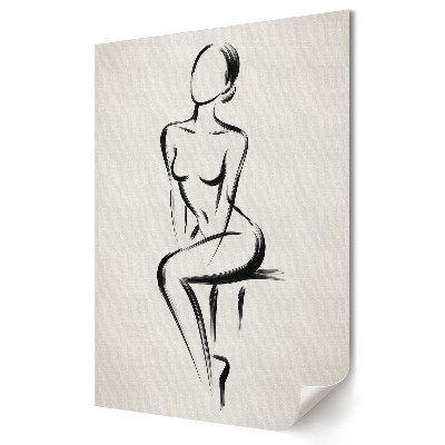 Minimalista stílusú, elegáns sziluett fali poszter