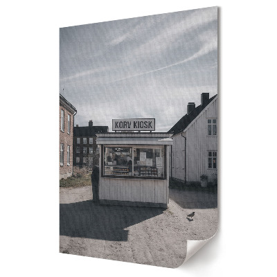 Plakát: Hot dog stand a városban