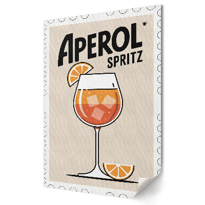 Plakát poszter Egy frissítő Aperol Spritz a napsütésben