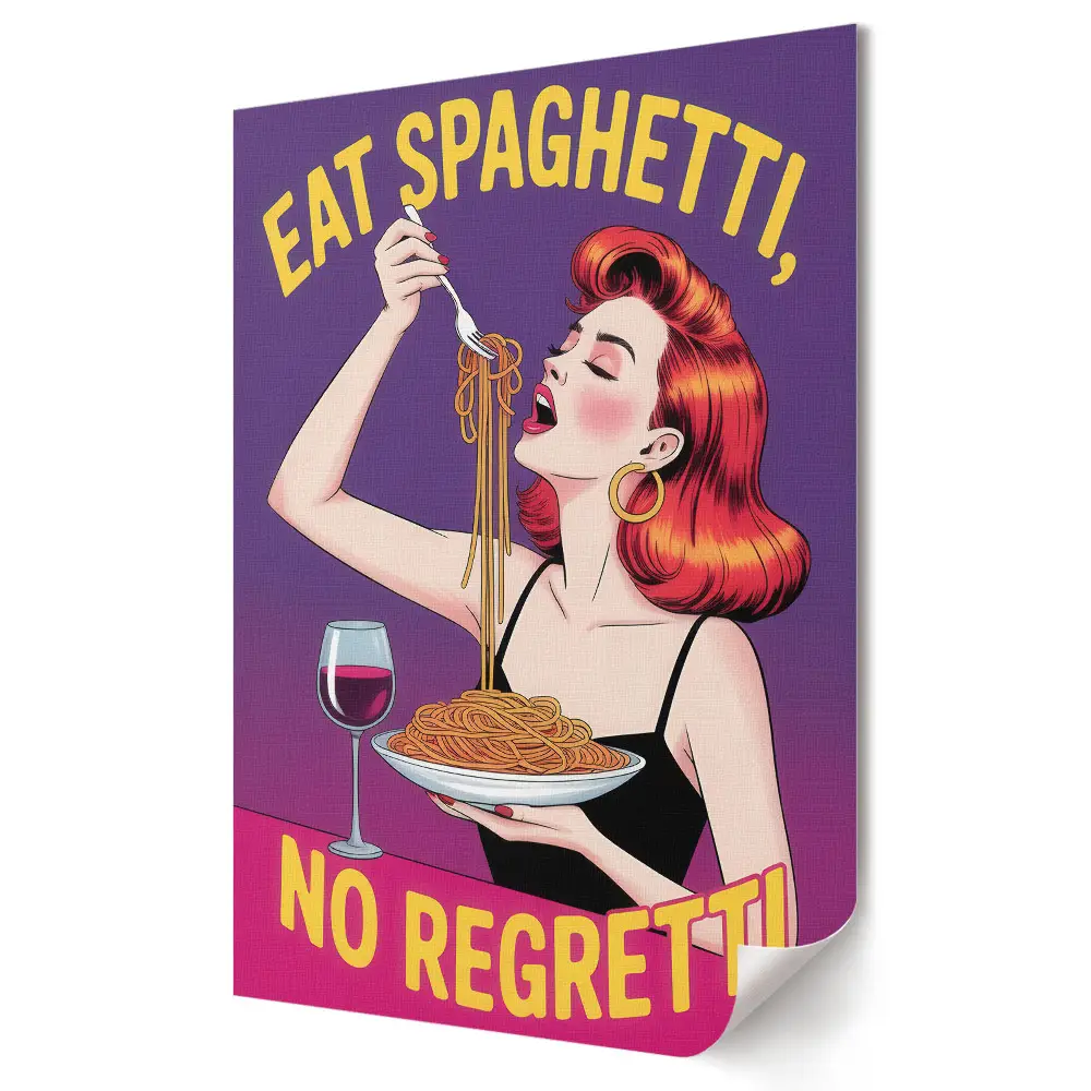 Spagetti és öröm megbánás nélkül plakát