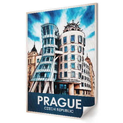 Prága modern építészete színes poszter