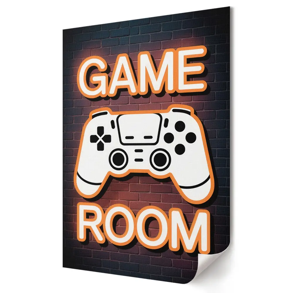 Stílusos gamer szoba poszter
