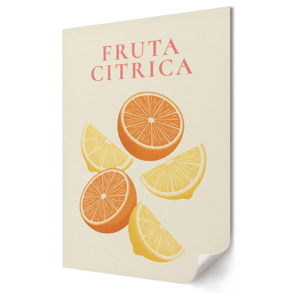 Színes citrusfélék művészi fali poszter