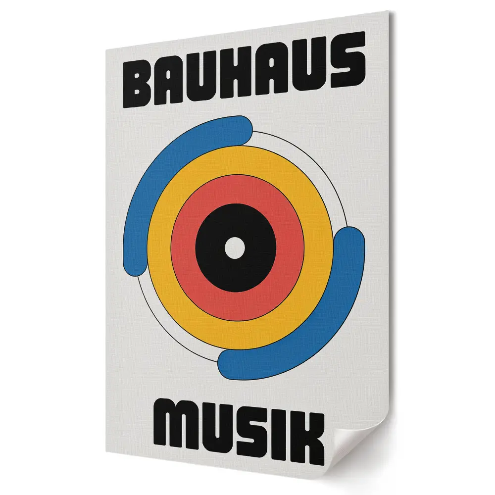 Bauhaus színek és formák a zenében poszter nyomat