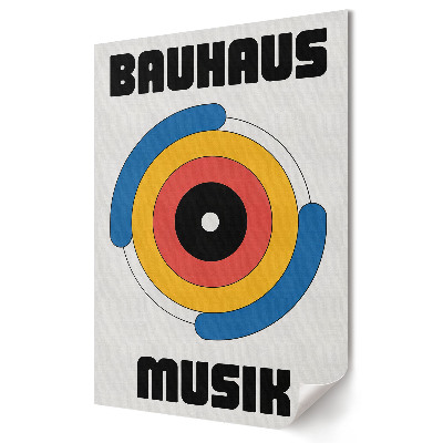 Plakát nyomtatás Bauhaus színek és formák a zenében