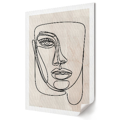Minimalista vonalas portré poszter