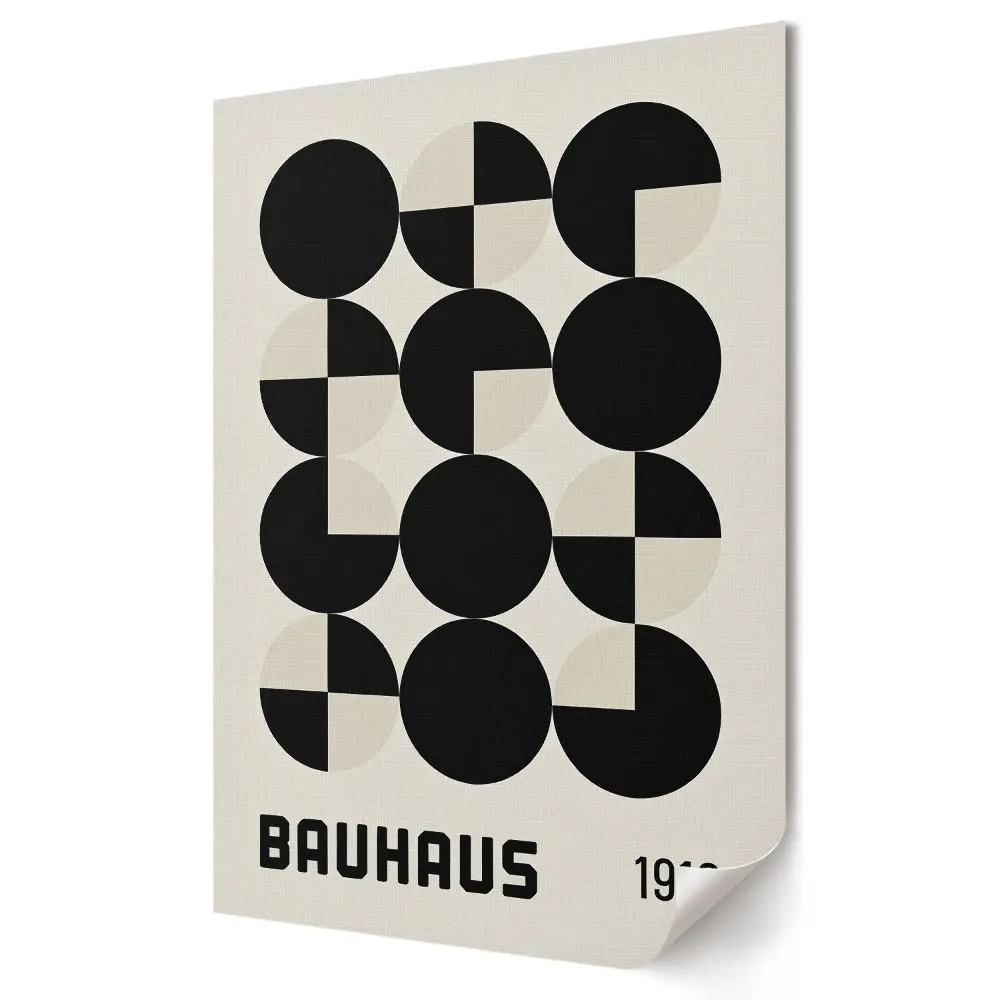 Bauhaus stílusú minimalista dizájn poszter