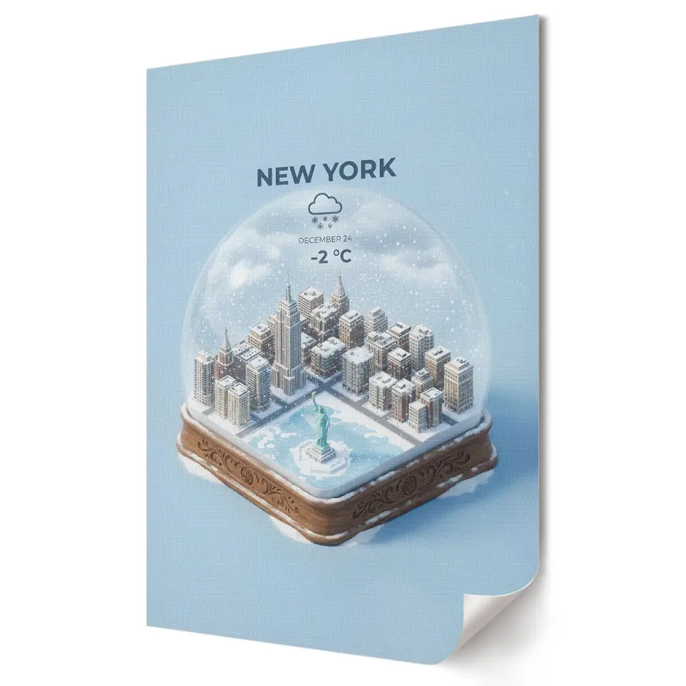 New York-i téli táj plakátnyomat