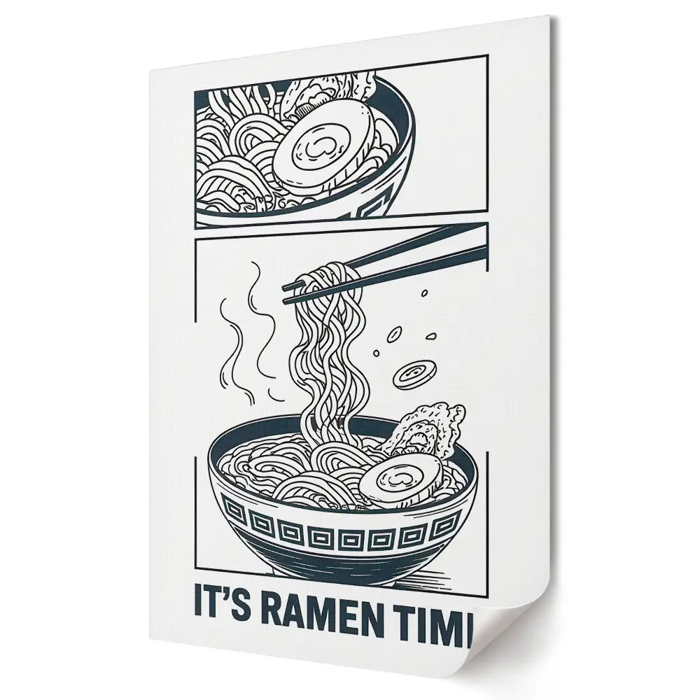 Plakát: Itt az ideje egy finom ramen kalandnak