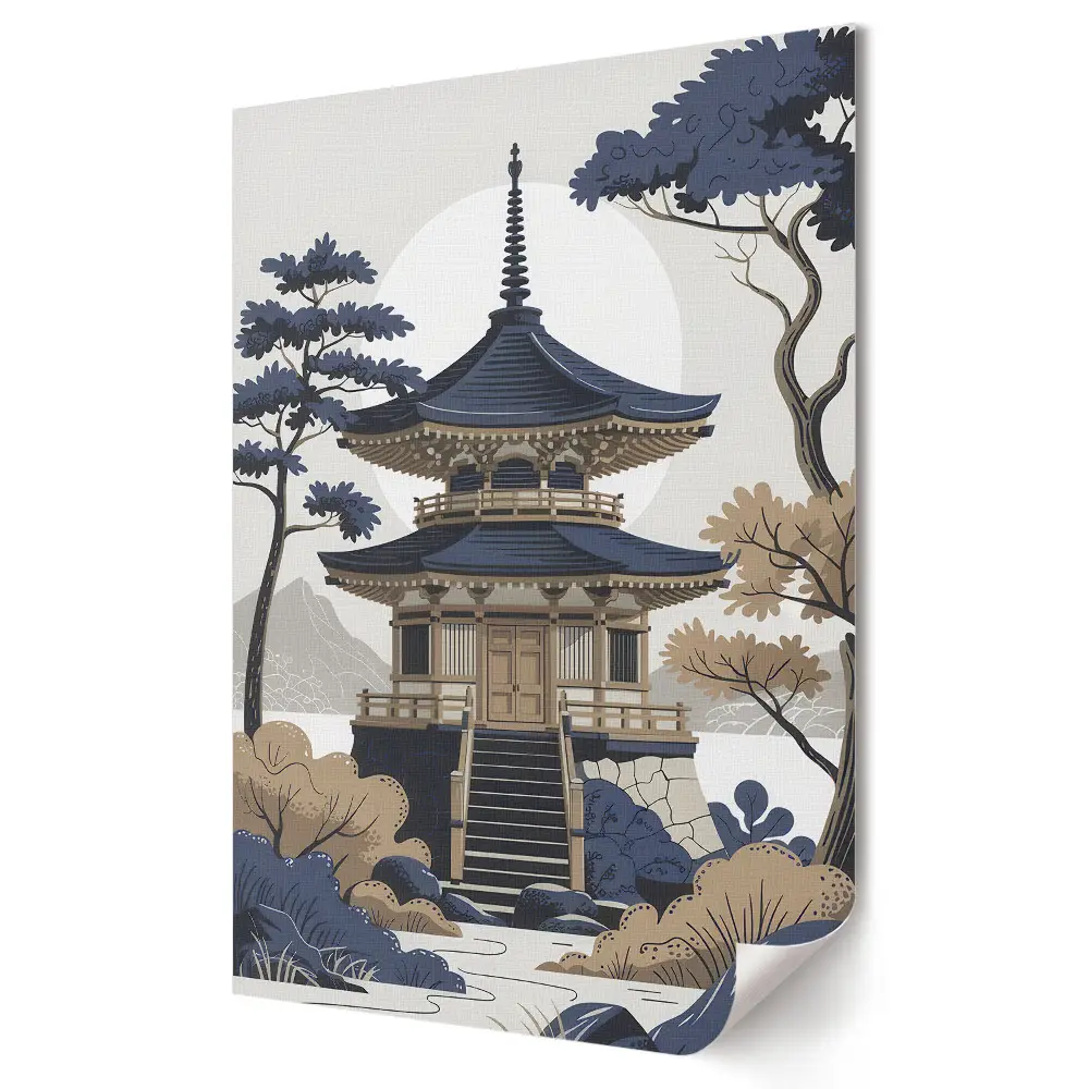 Nyugalom egy japán zen tájban plakát