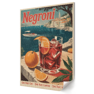 Plakát nyomtatás Klasszikus Negroni festői környezetben