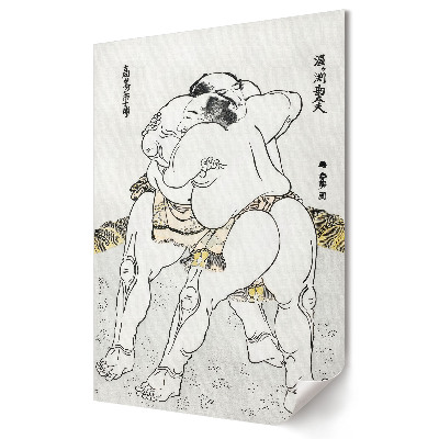 Hagyományos japán stílusú szumó fali poszter