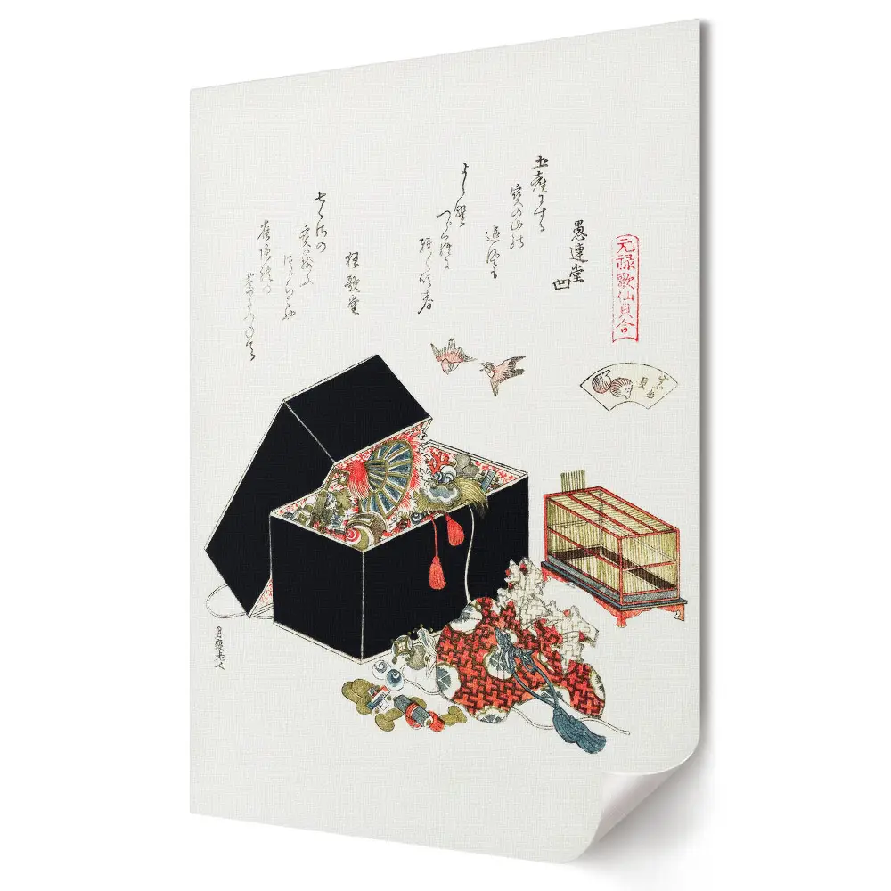 Japán művészet és hagyomány illusztrált poszter
