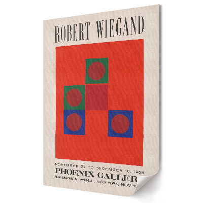 Robert Wiegand kiállításának plakátja a Phoenix Galériában