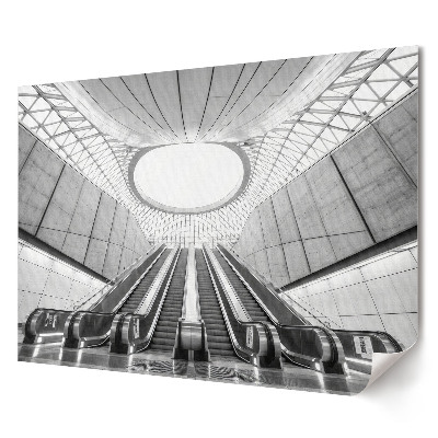 Modern metróállomás poszter monokróm kivitelben