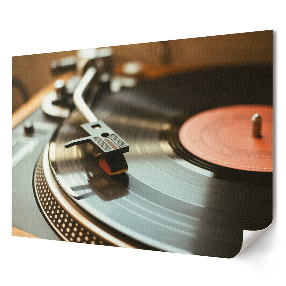 Retro poszter Vinyl zene új stílusban