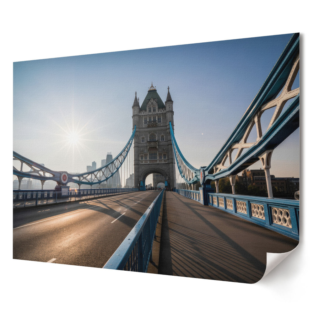 Retro poszter Tower Bridge Londonban