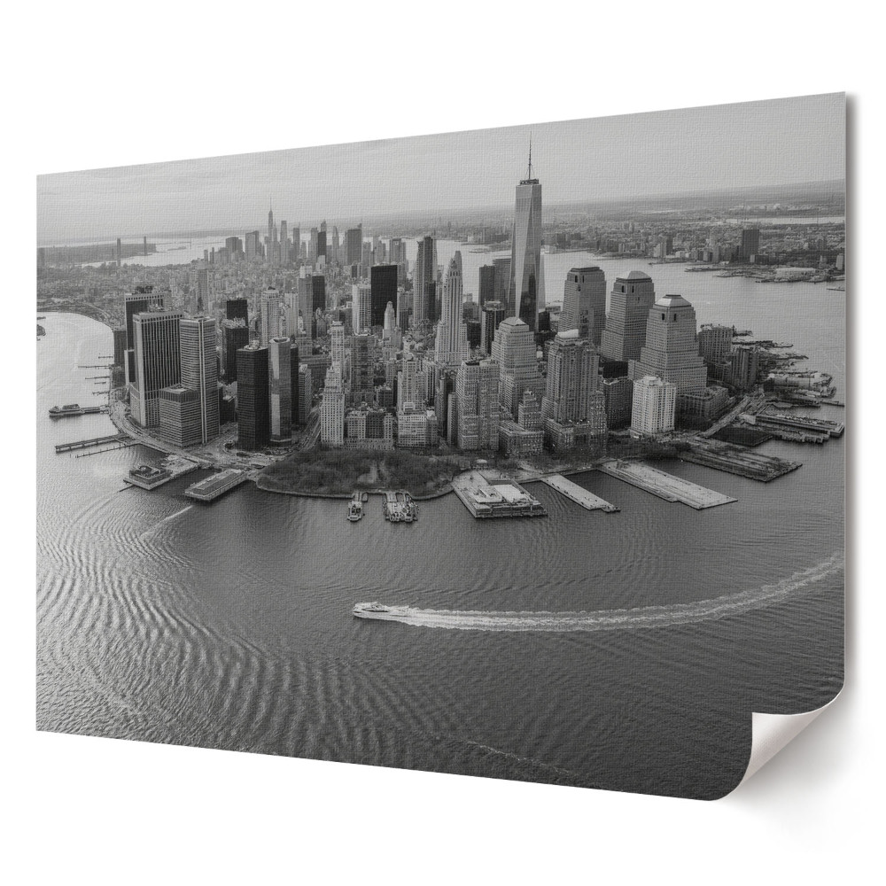 Retro poszter New York fekete-fehérben