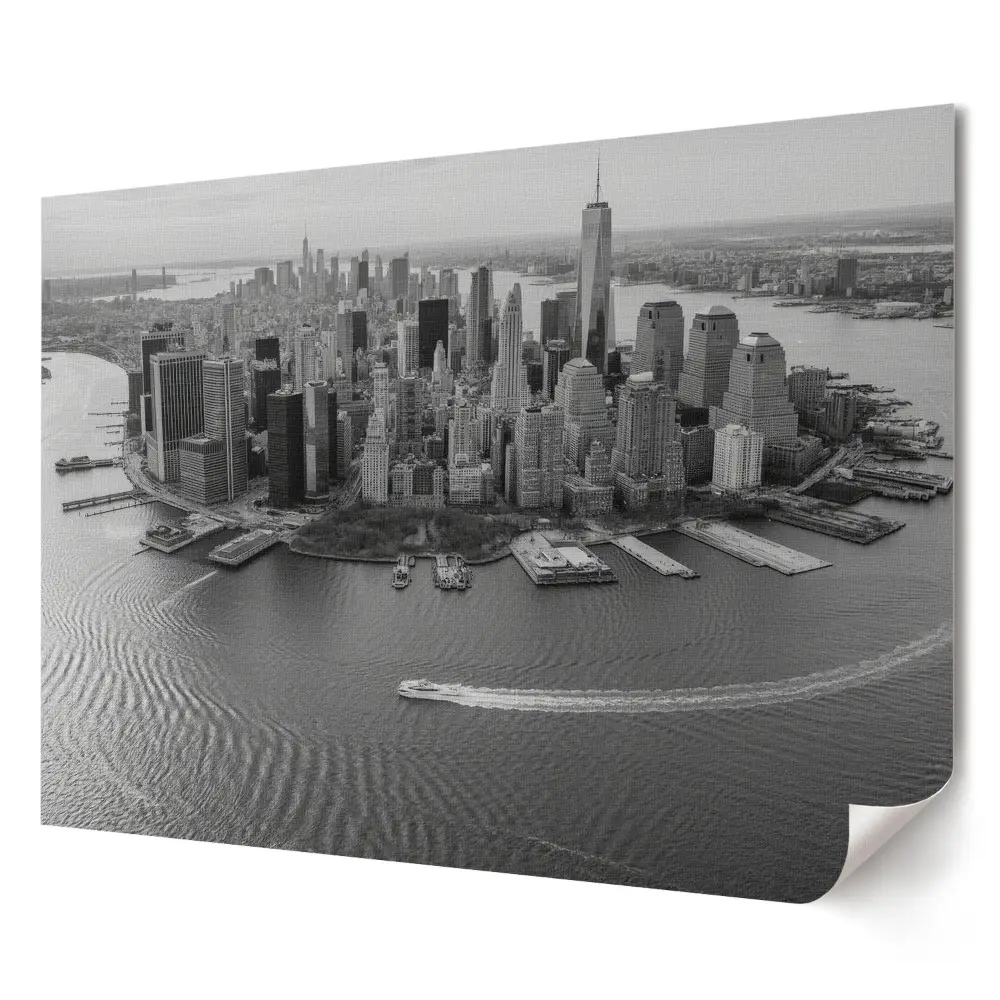 Retro stílusú fekete-fehér New York poszter