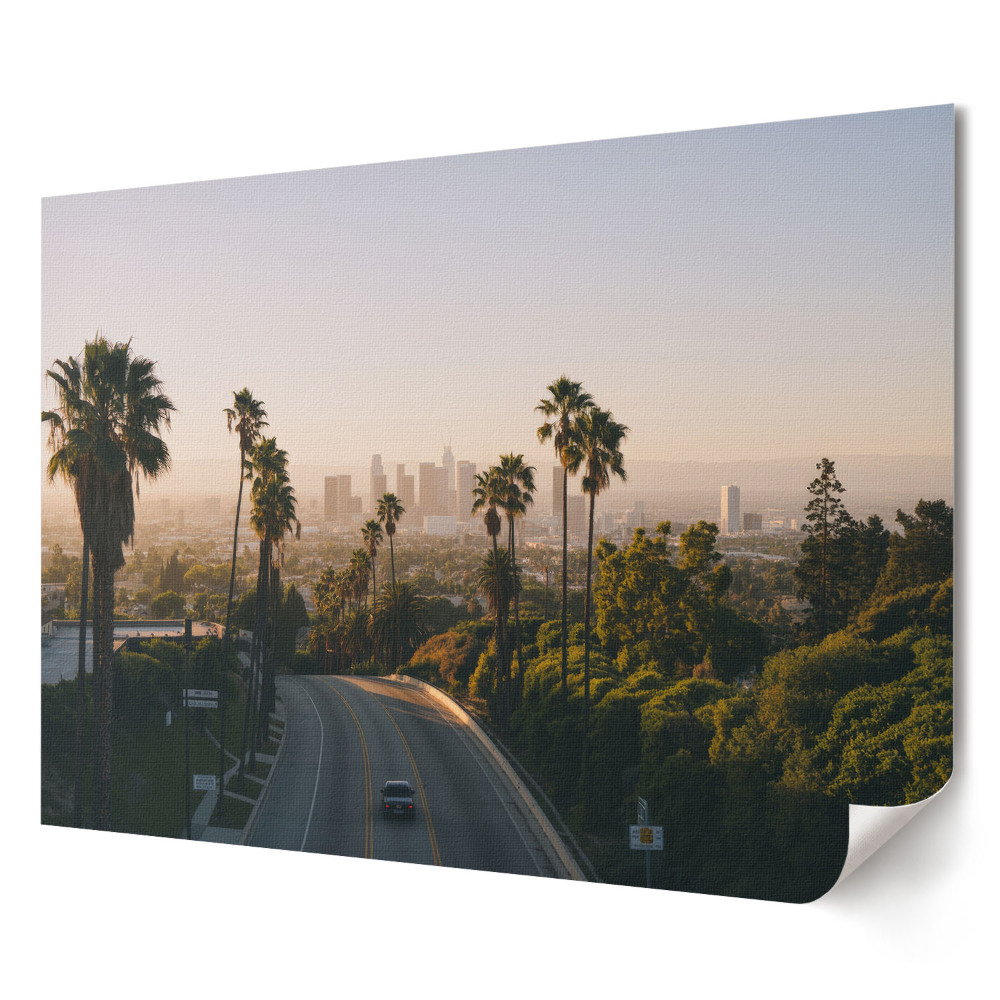 Plakát Los Angeles látképe reggel