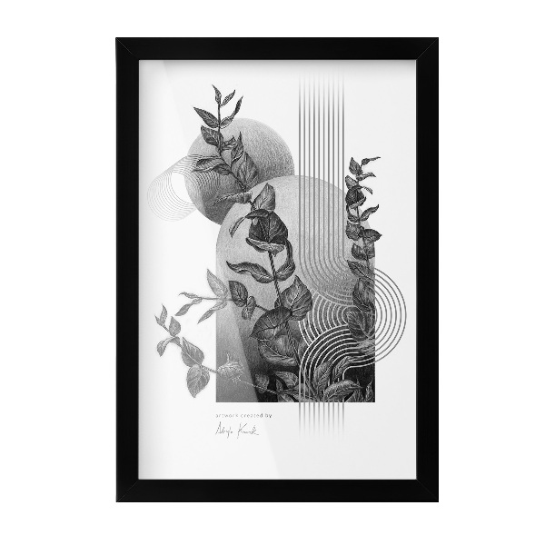 Fekete fali képkeret 20x30 cm