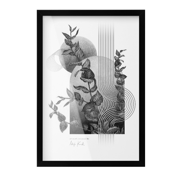 Fekete képkeret falra 40x60 cm