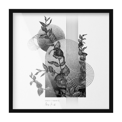 Fekete képkeret 50x50 cm