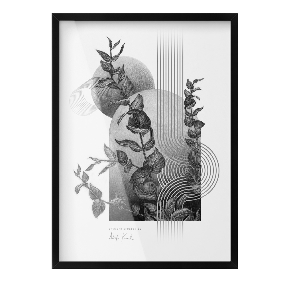 Fekete fénykép képkeret 50x70 cm