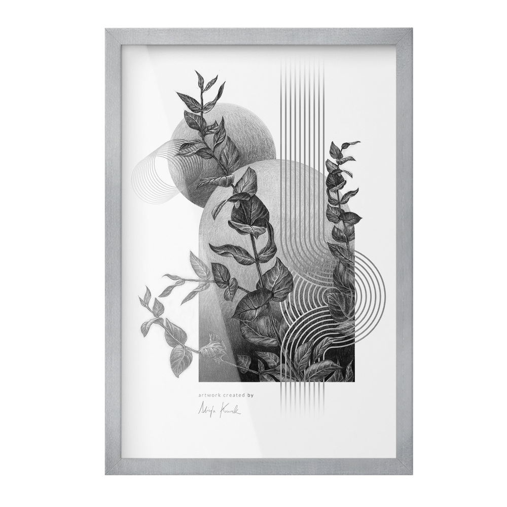 Ezüst plakátkeret 40x60 cm