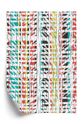 Öntapadó tapéta Absztrakt retro csíkos minta színekben