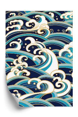 Tapéta Varrat nélküli mintát a víz hullámai