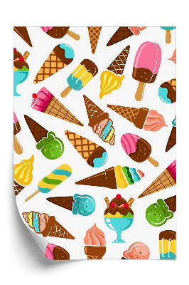 Tapéta Fagylalt desszertek