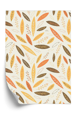 Tapéta Lehulló levelek őszi színekben