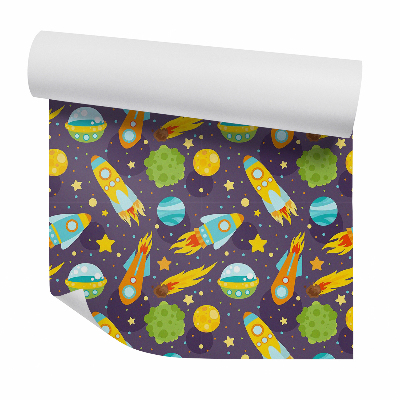 Foto tapeta Űrvilág rakétabolygók csillagok