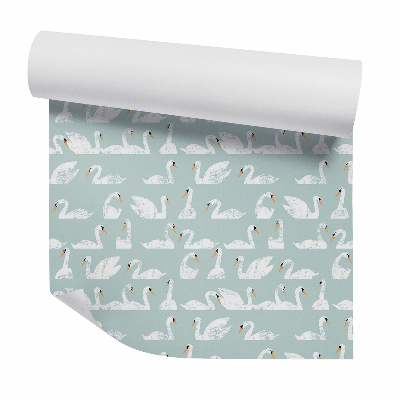 Foto tapeta Hattyú család