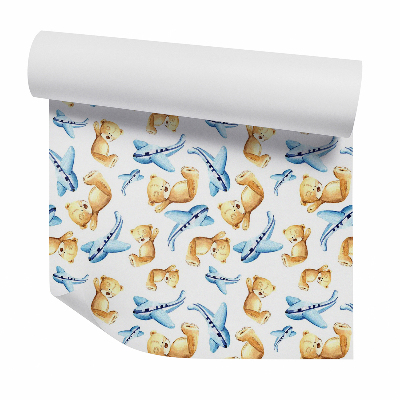 Fotótapéta falra Repülőgépek és mackók