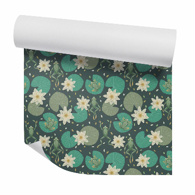 Fotótapéta falra Egy béka a tavirózsán