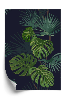 Öntapadós tapéta Egzotikus levelek