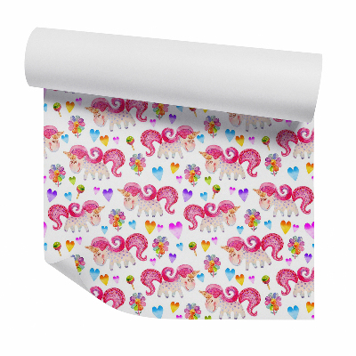 Modern tapéta Édességek és mesebeli unikornisok