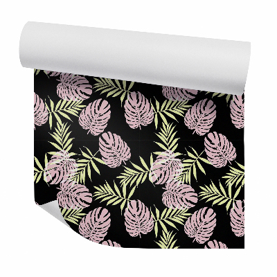 Öntapadós tapéta falra Dekoratív trópusi levelek