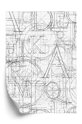 Tapéta A lengyel ábécé betűi